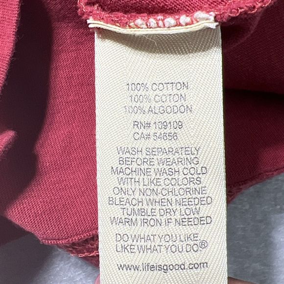 Life Is Good Chill Snowman Red Short Sleeve Men’s Size. XL - Picture 12 of 12